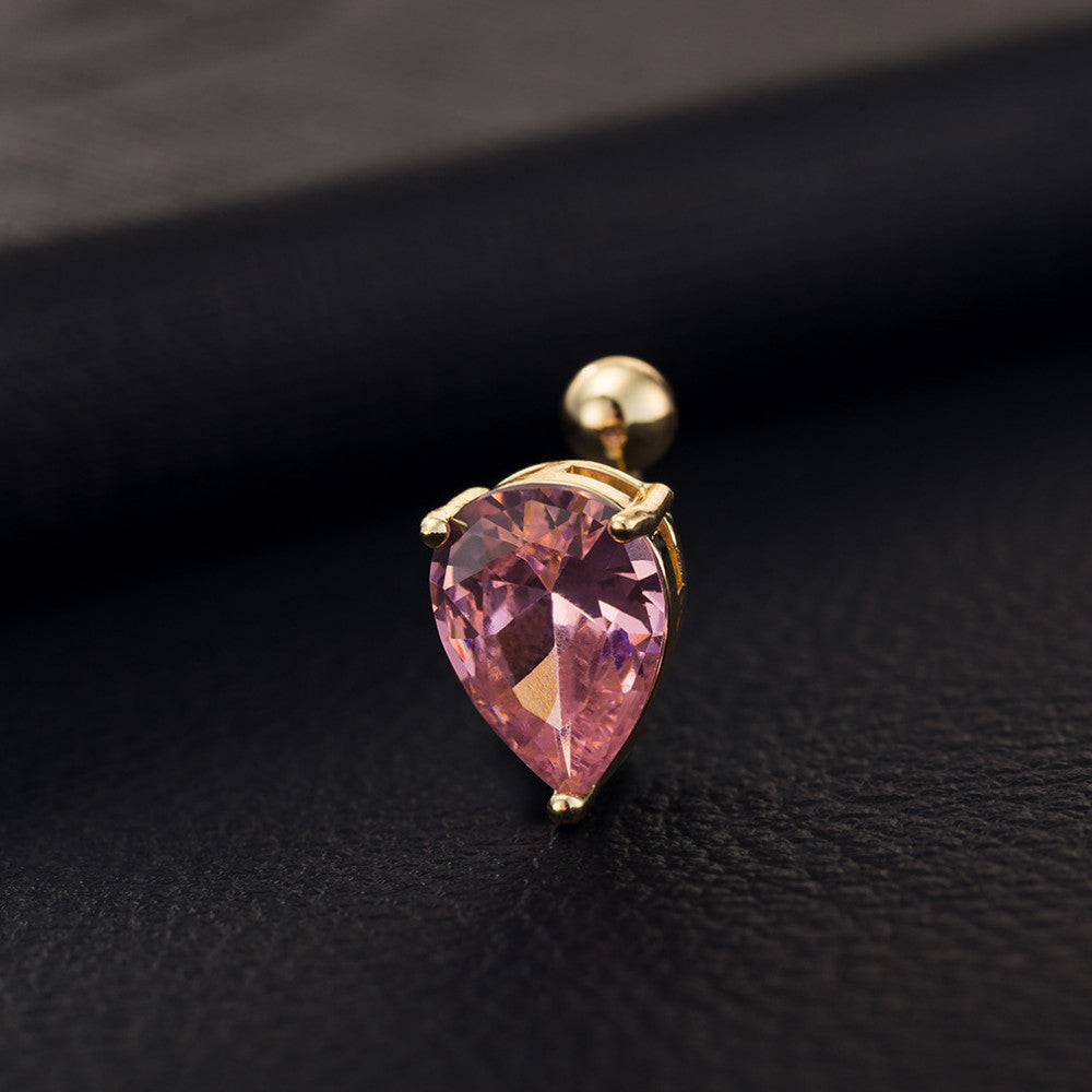 Premium Reverse Crystal Bar Belly Dangle