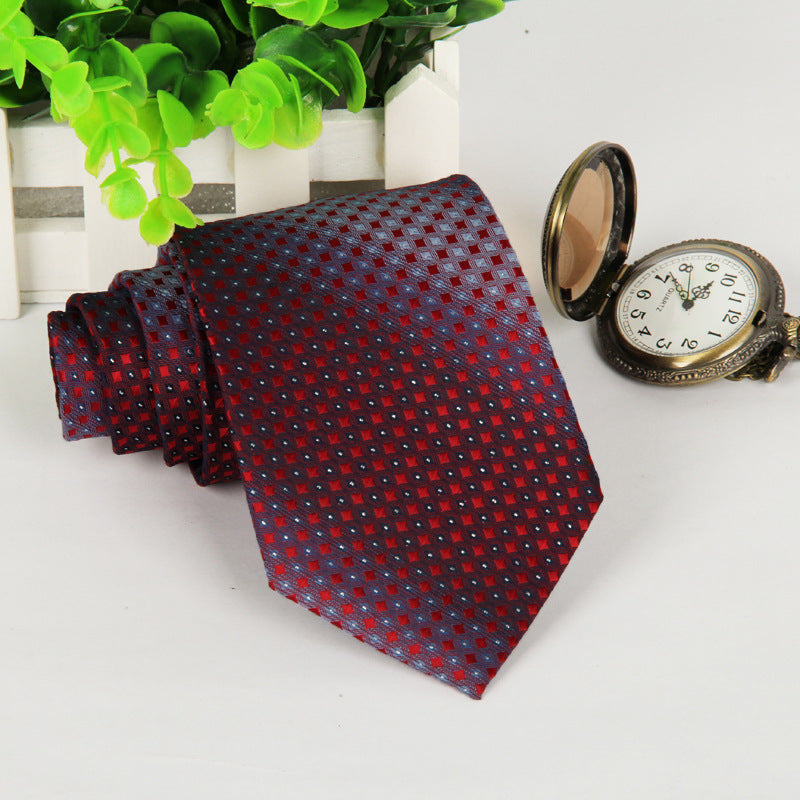 Classy Red Checkerboard Necktie