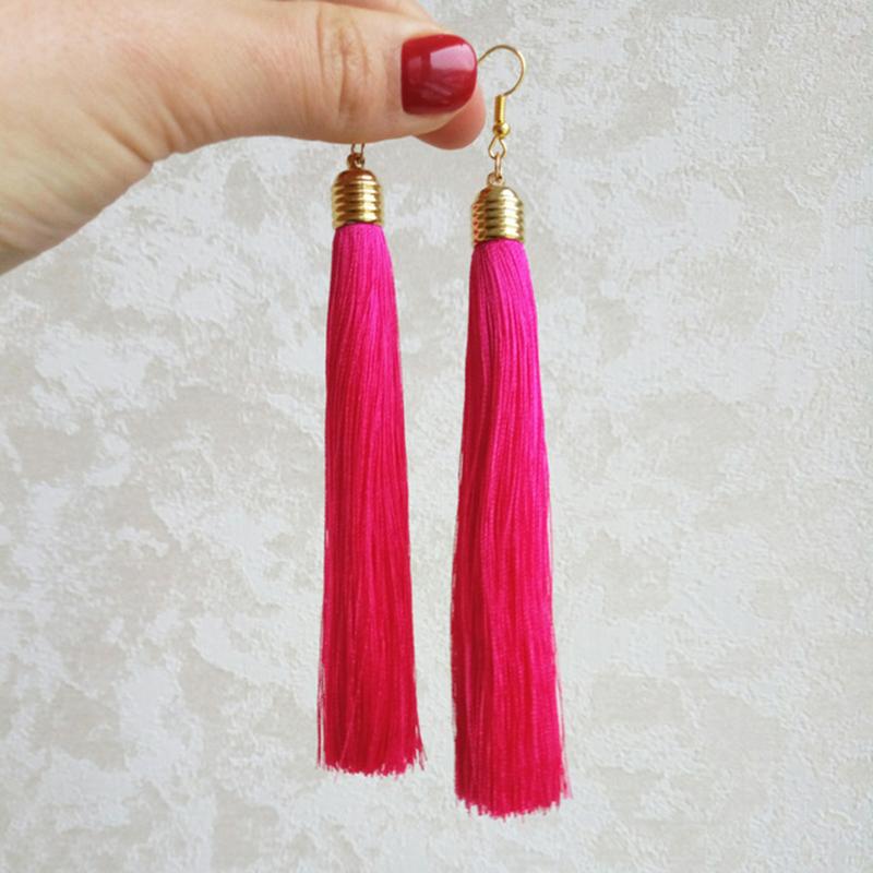 Stunning Fringe Drop Tassel Earrings