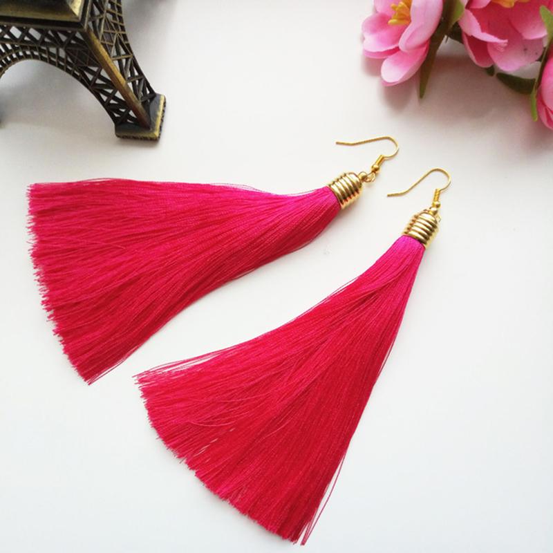 Stunning Fringe Drop Tassel Earrings