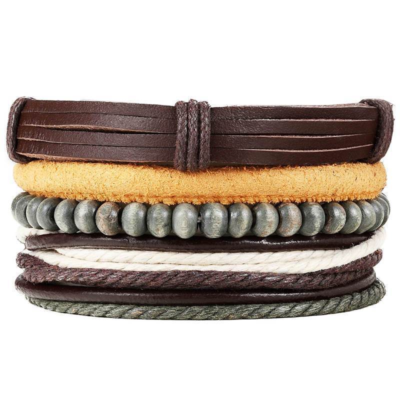 Creative 4 Stylish High Quality Straps Classic Leather Bracelet