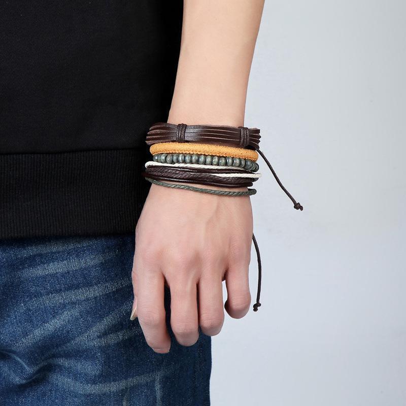 Creative 4 Stylish High Quality Straps Classic Leather Bracelet