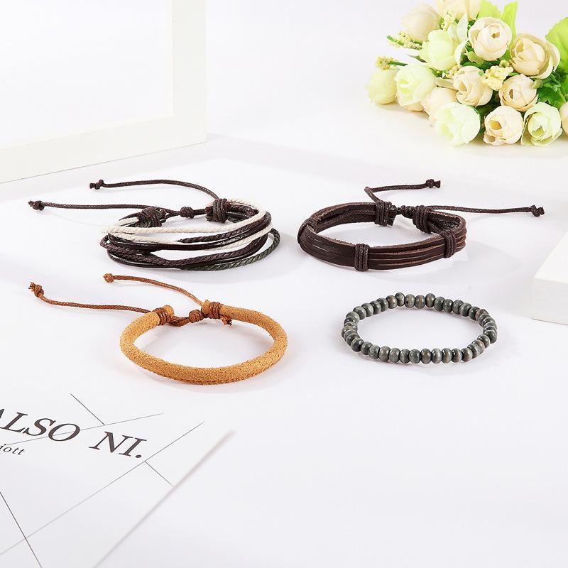 Creative 4 Stylish High Quality Straps Classic Leather Bracelet