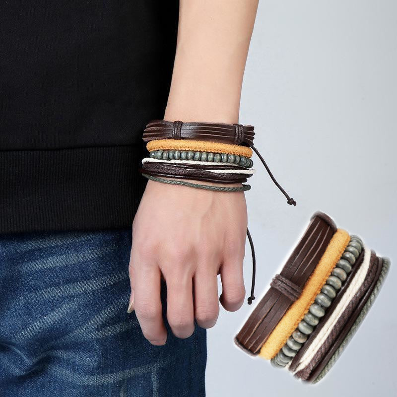 Creative 4 Stylish High Quality Straps Classic Leather Bracelet
